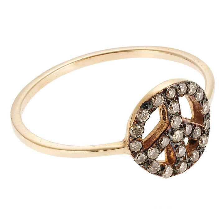 Peace Ring P-Chd - SYMBOLS - Ileana Makri store