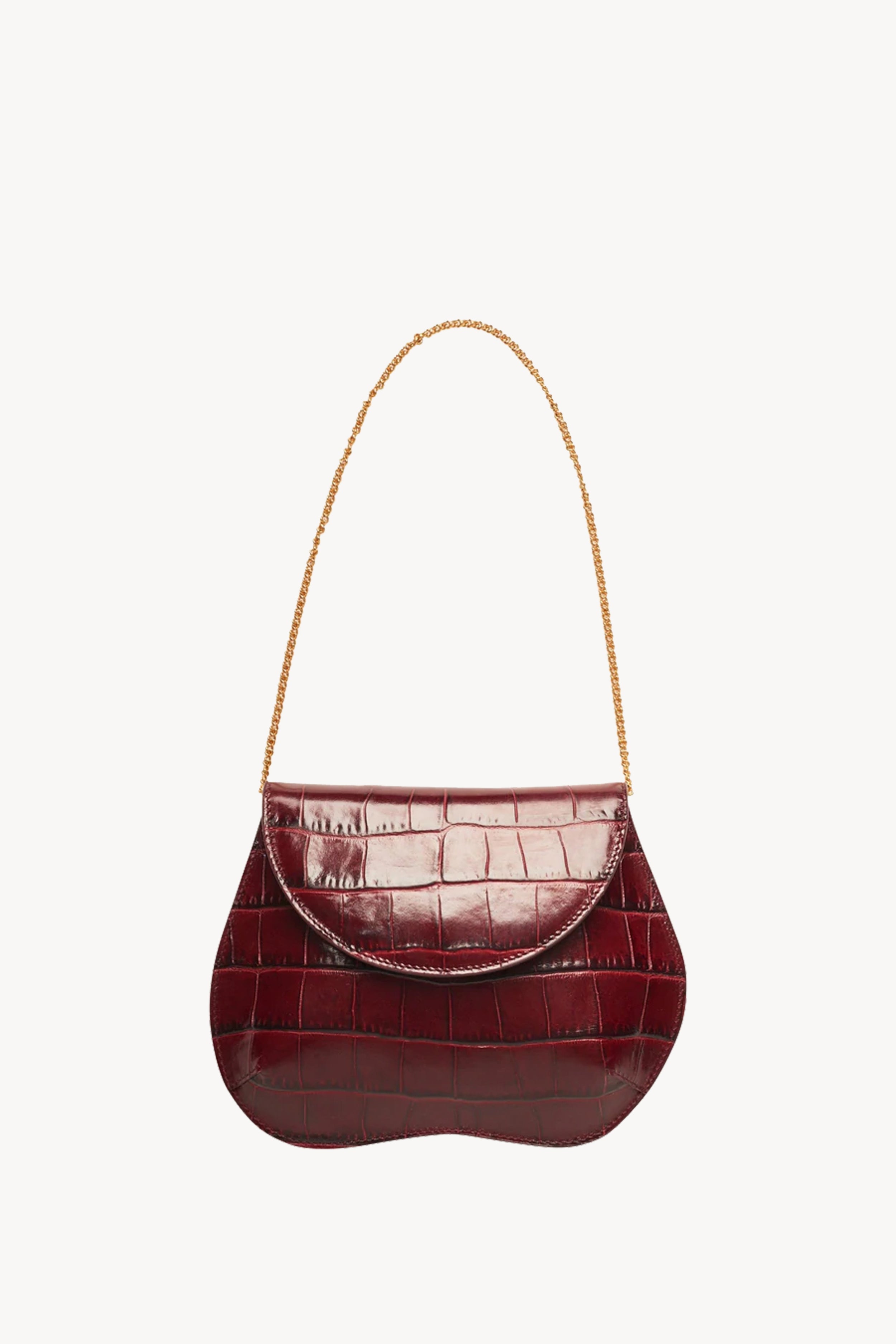 MAILLON TRIOMPHE CLUTCH IN WATERSNAKE - BURGUNDY