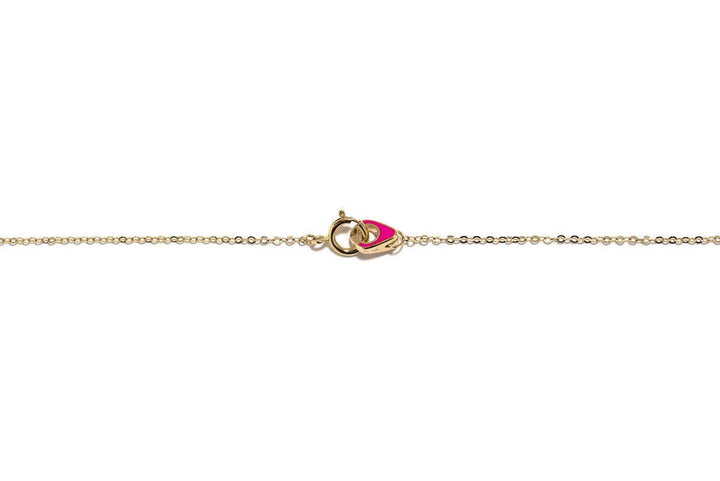 Pink Glitter Heart Necklace - Jordan Askill - Ileana Makri store