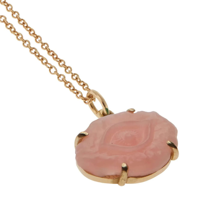 Pink Opal Evil Eye - Exclusive - Ileana Makri store