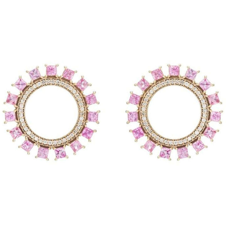 Pink Sun Earrings W-D-PS - THE EDIT - Ileana Makri store