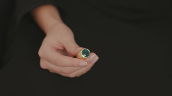 Emerald Spin Ring