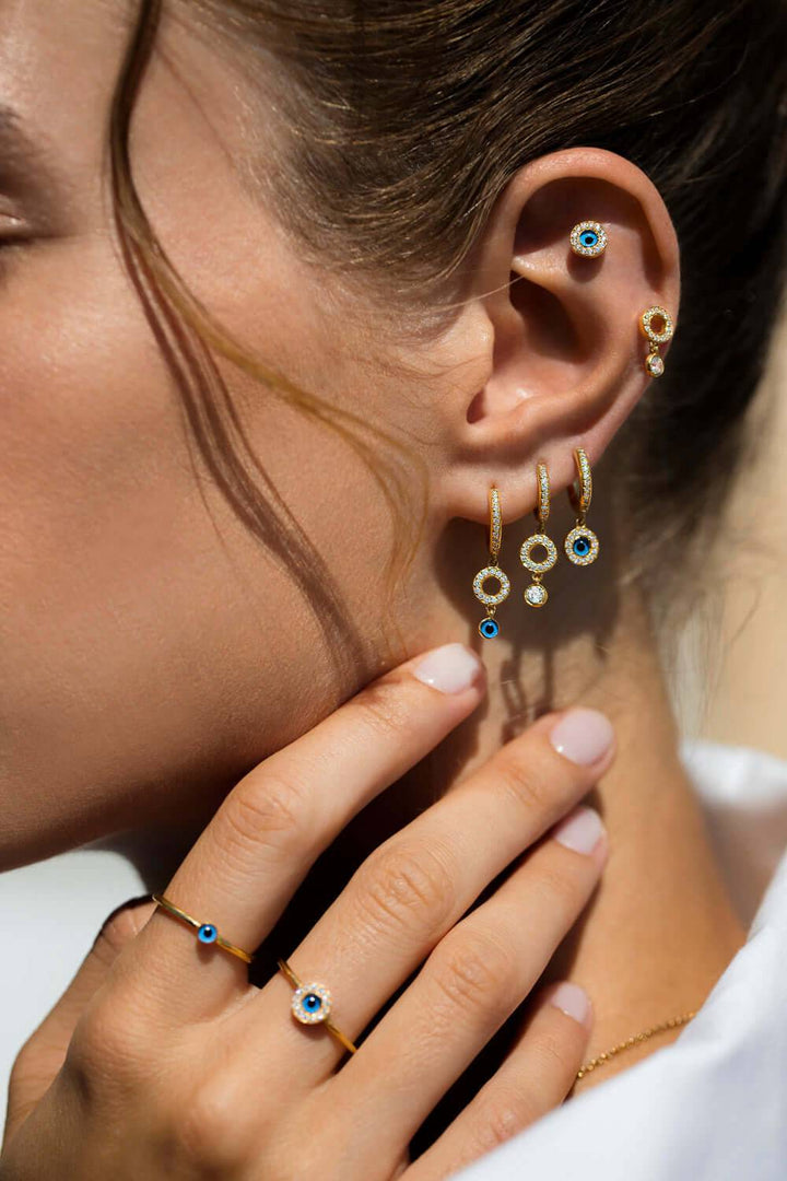 Protection Midi Hoops - Eye M Eyes - Ileana Makri store