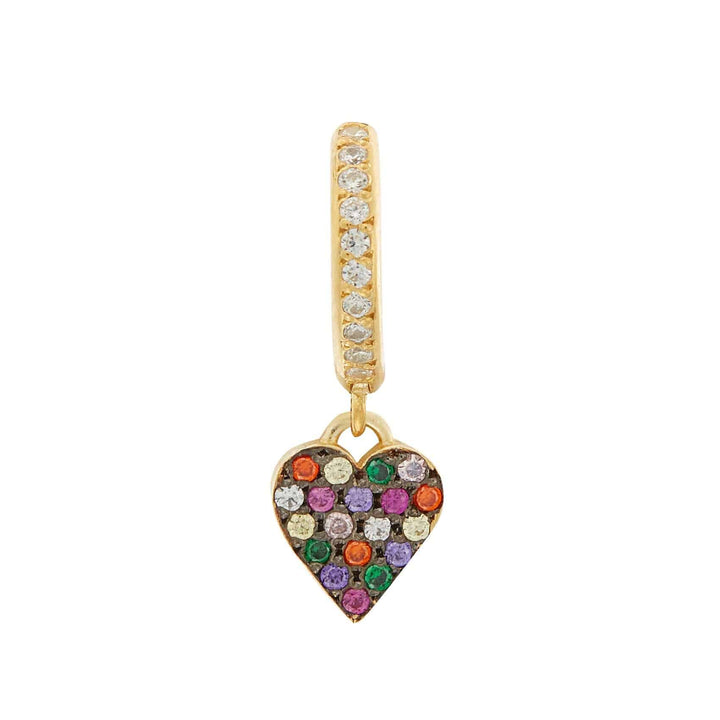 Rainbow Love Midi Hoops - Eye M Hearts - Ileana Makri store