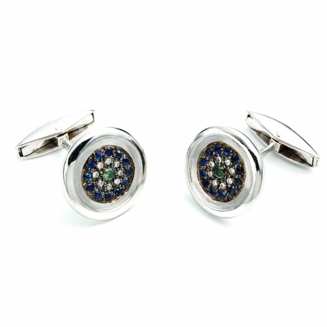 Round Eye Cufflinks W - Mens - Ileana Makri store