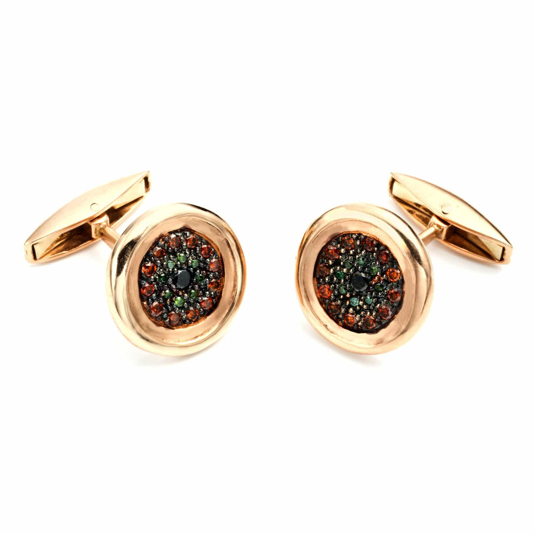 Round Eye Cufflinks Y - Mens - Ileana Makri store