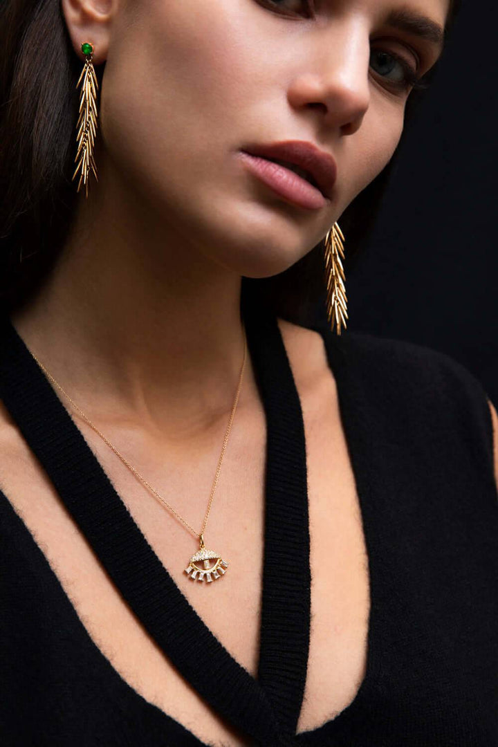 Sleepy Eye Pendant Y-D - THE EDIT - Ileana Makri store