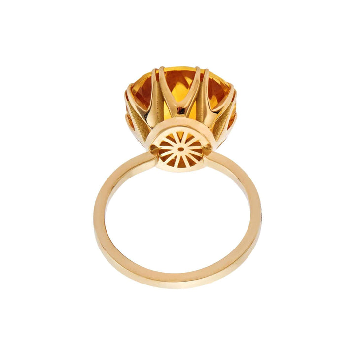 Solitaire Crown Ring Citrine - Crown - Ileana Makri store
