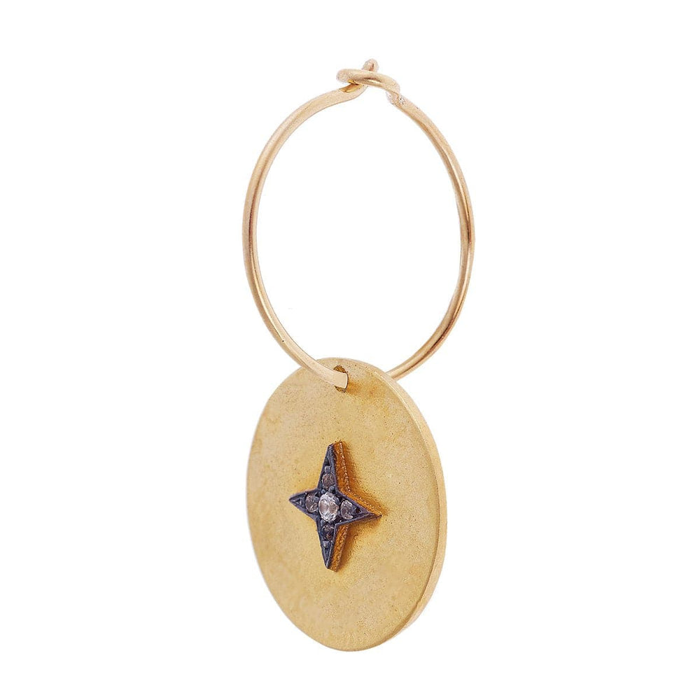 Star Disc Hoops - Eye M UFO - Ileana Makri store