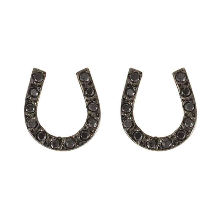 Lucky Horseshoe Studs P-Oxs-Bd - SYMBOLS - Ileana Makri store