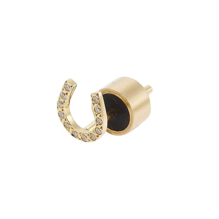 Lucky Horseshoe Studs Y-D - SYMBOLS - Ileana Makri store