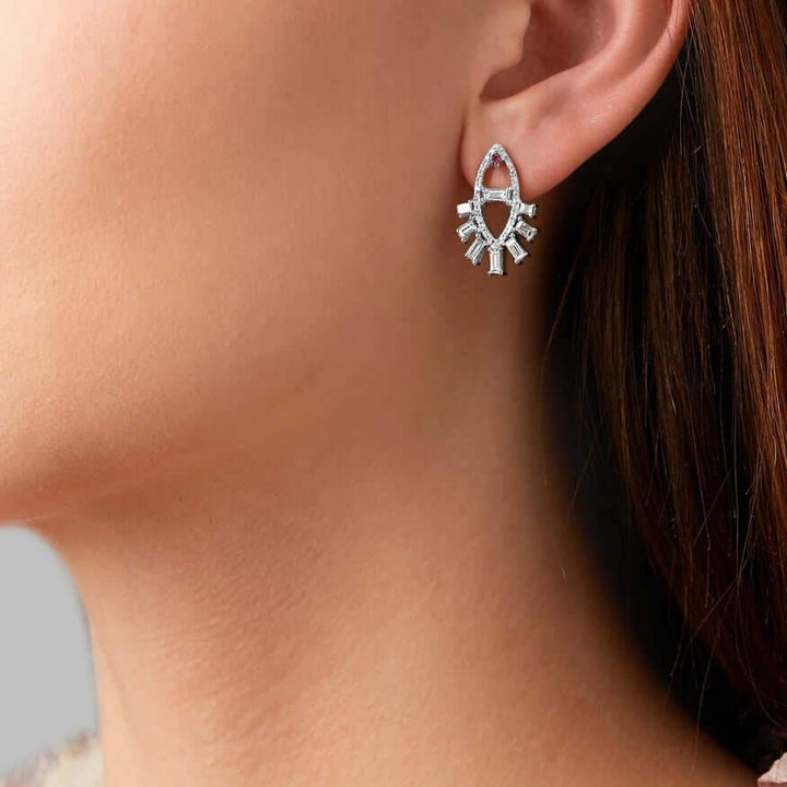 Teared Eye Studs W-D-Ru - THE EDIT - Ileana Makri store