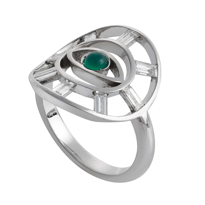 Baguette Eye Ring W-D-Em - THE EDIT - Ileana Makri store