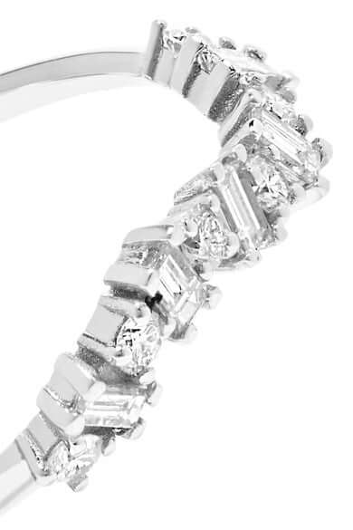 Baguette Wave Ring W-D - THE EDIT - Ileana Makri store