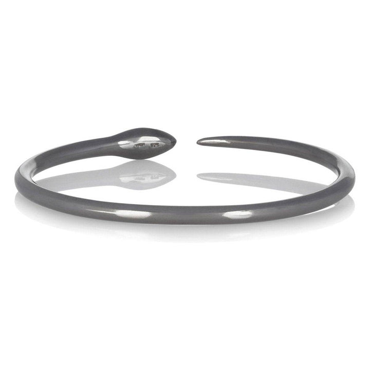 Tiger Snake Bangle with Grey Diamonds - Eye M Core - Ileana Makri store
