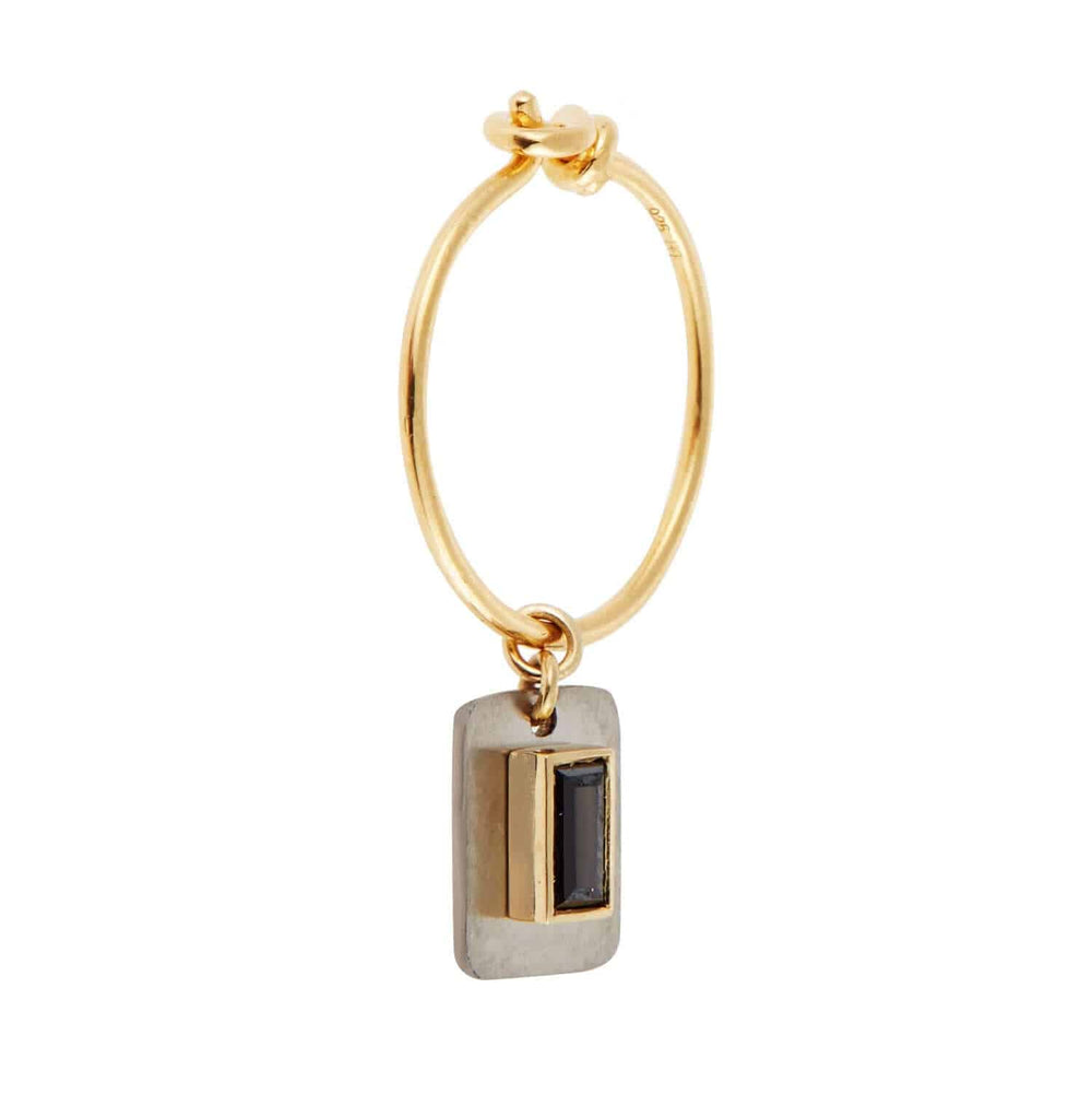 Titan Galaxy Plate Hoops TIT-Y-Y10-BD - TITANIUM - Ileana Makri store