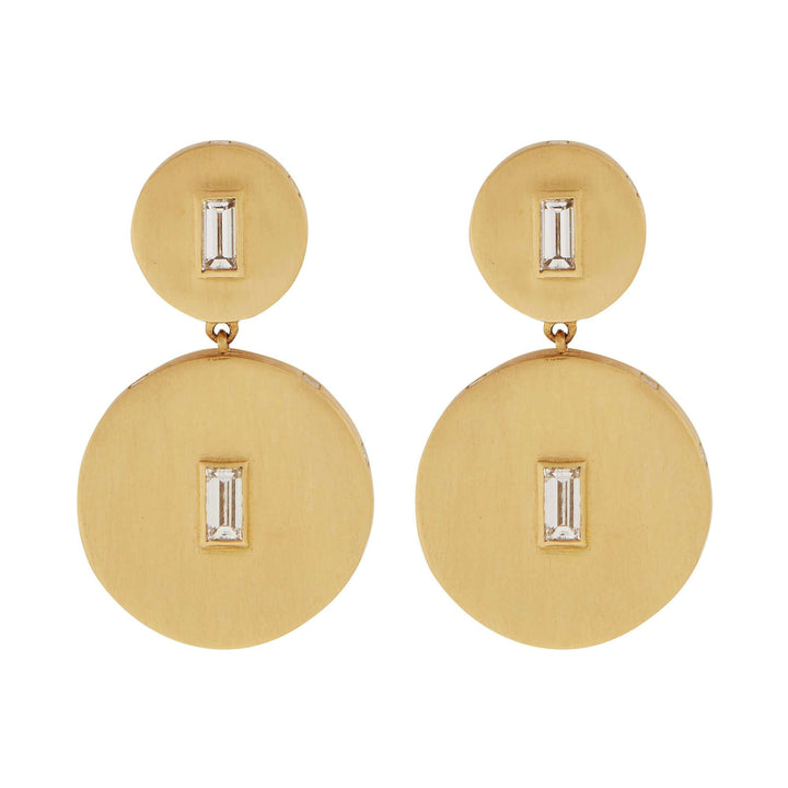 True Shield Baguette Earrings - Gem Candy - Ileana Makri store