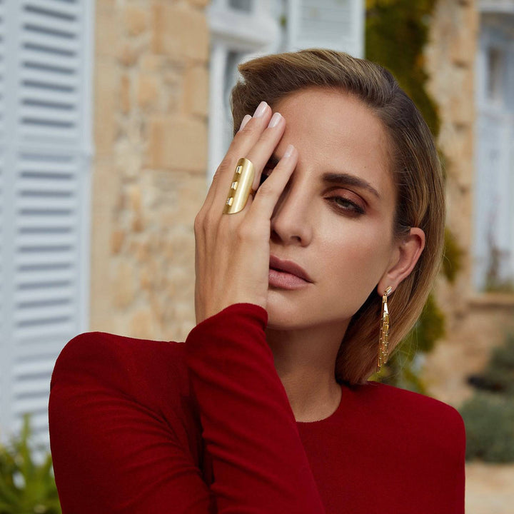 True Shield Baguette Ring Y-D - Gem Candy - Ileana Makri store