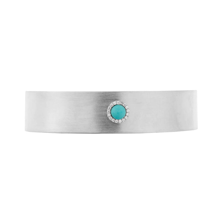 Turquoise Bubble Cuff Slv - Eye M Core - Ileana Makri store