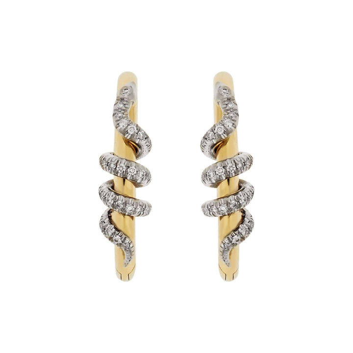 Twisted Boa Hoops Y-W-D - SNAKES - Ileana Makri store
