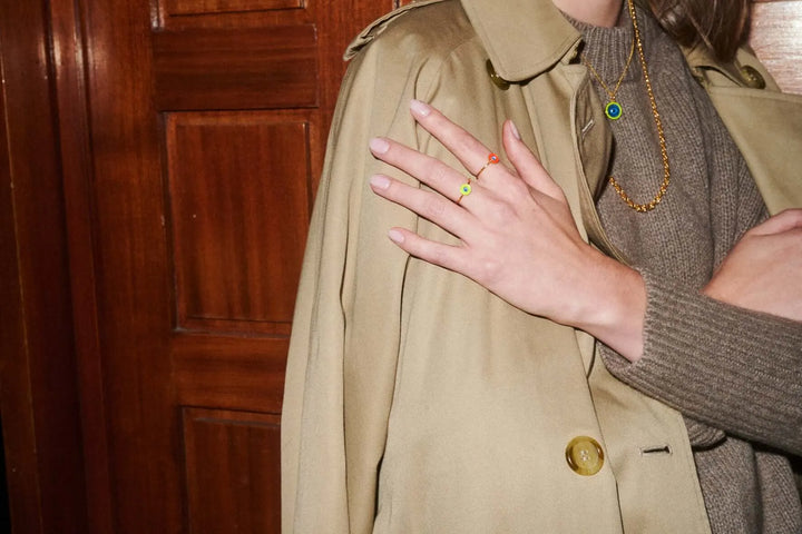 White Eye Ring - Eye M Eyes - Ileana Makri store