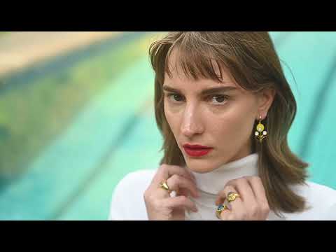 Big Blue Mushroom Necklace