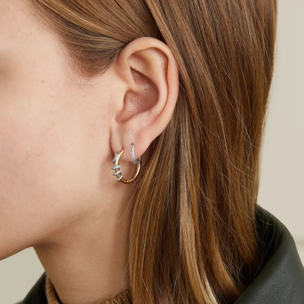 Twisted Boa Hoops Y-W-D - SNAKES - Ileana Makri store