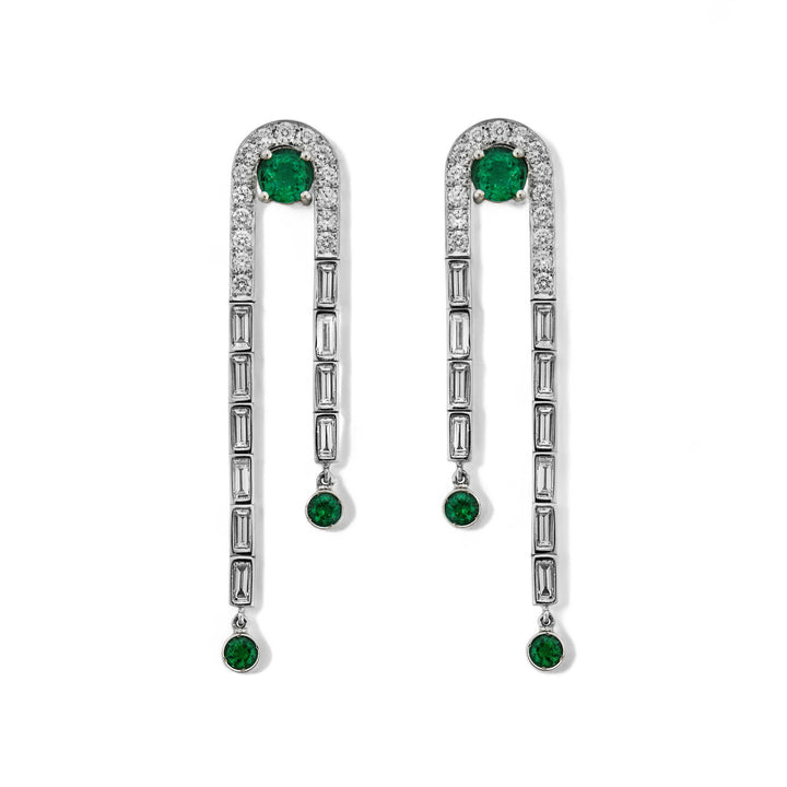 Frozen Stream Earrings W-D-EM