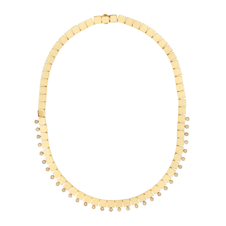 Floating Diamond Medium Tile Necklace, Necklaces, Ileana Makri