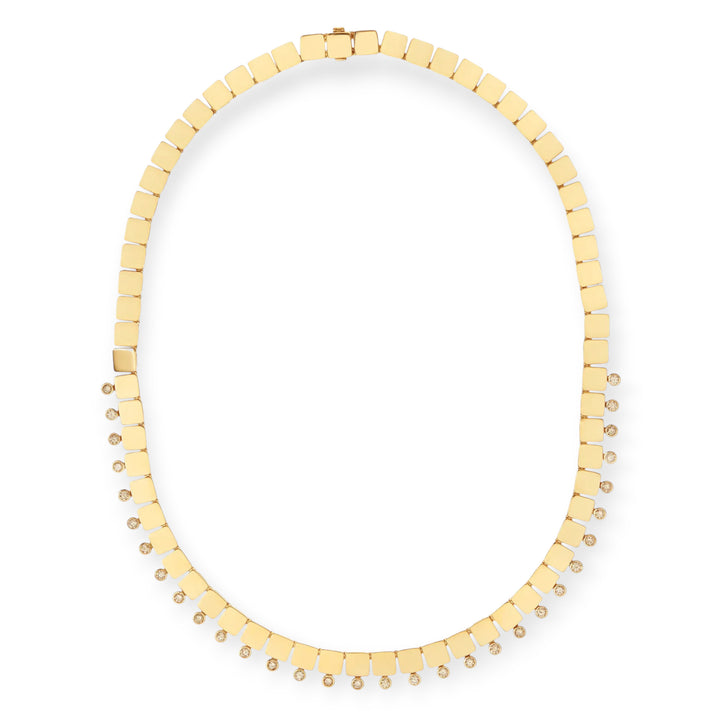 Floating Diamond Medium Tile Necklace