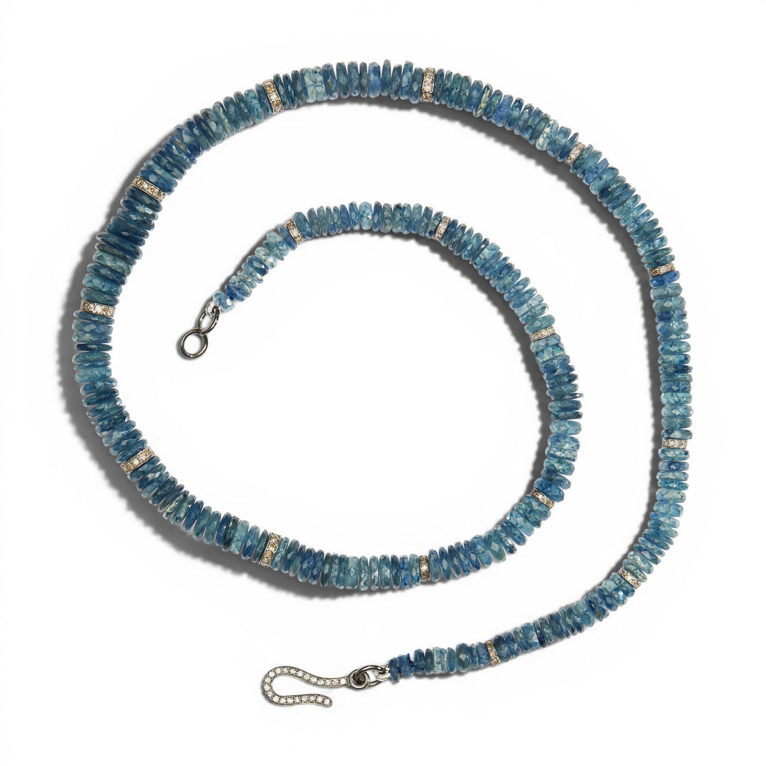 Globetrotter Sapphire Rondelles Necklace (43cm)