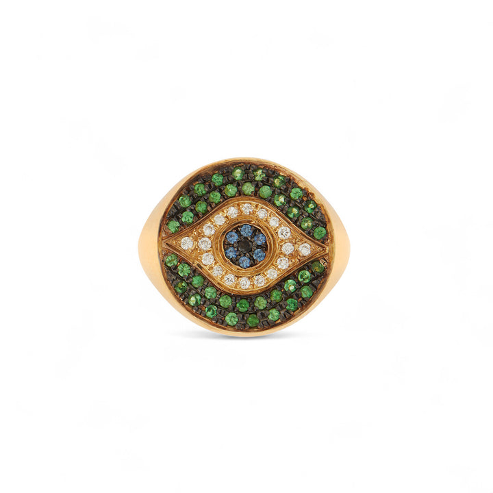 Little Green Dawn Chevalier Ring