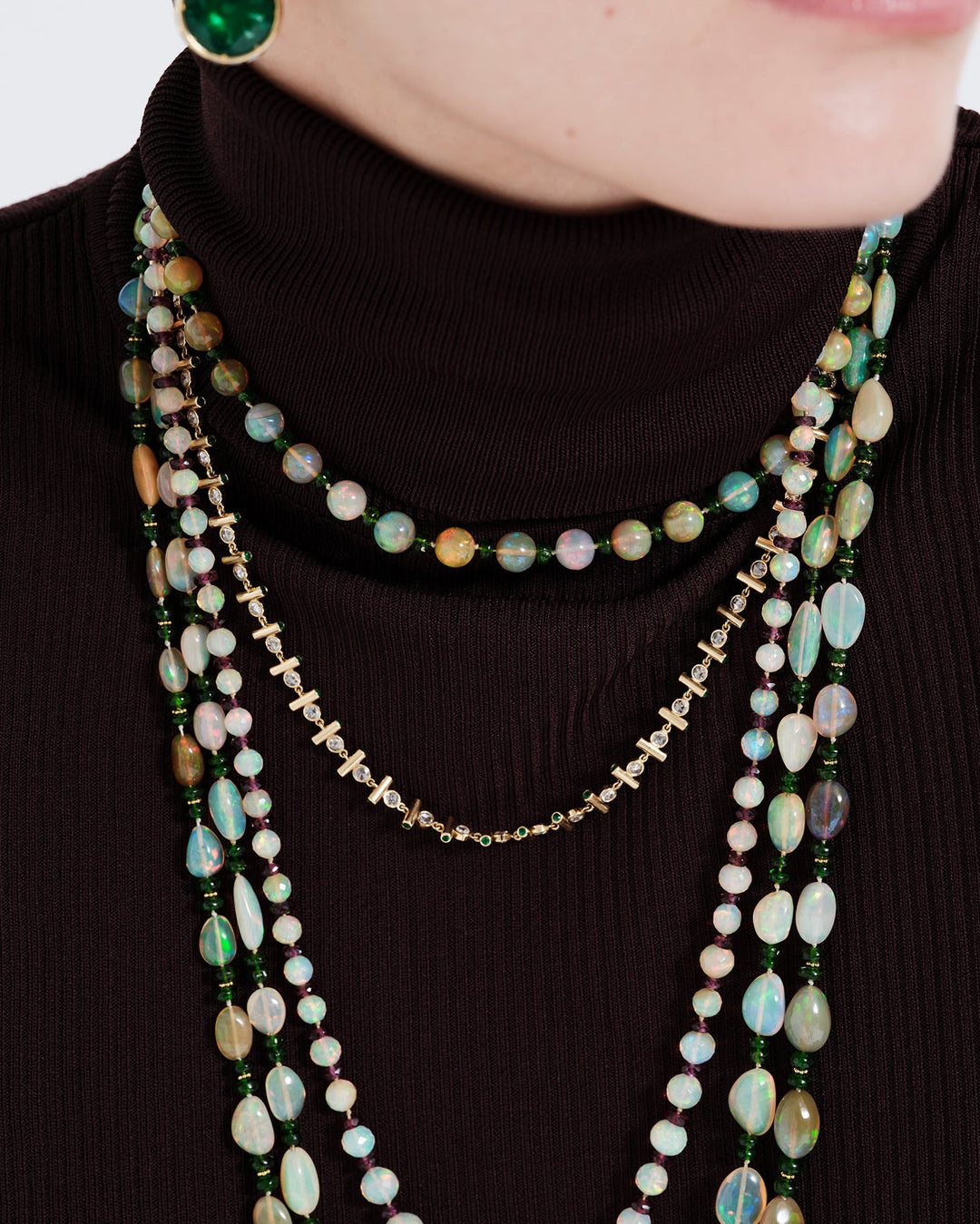 Emerald Edge Necklace (45cm)