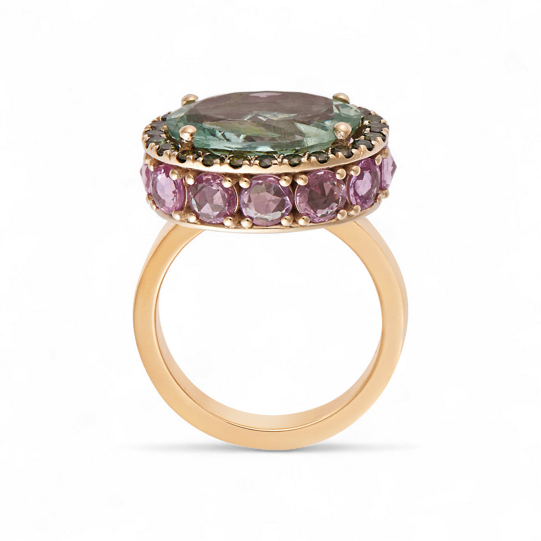 Unique Eternity Flower Ring