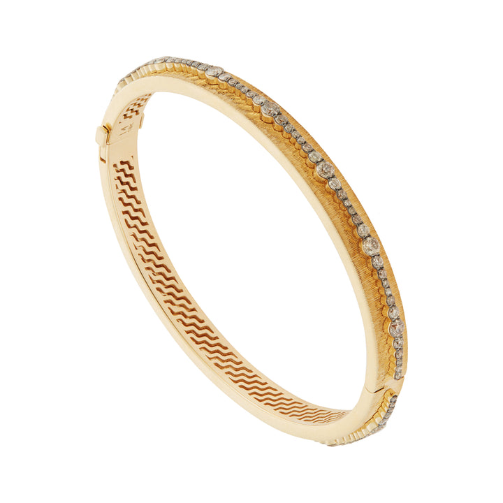 Diamond Ripple Bangle, Bracelets, Ileana Makri