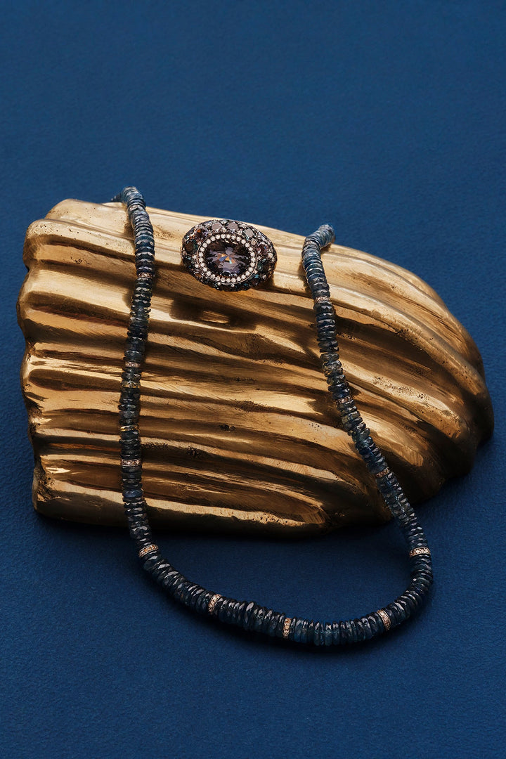 Globetrotter Sapphire Rondelles Necklace (43cm)