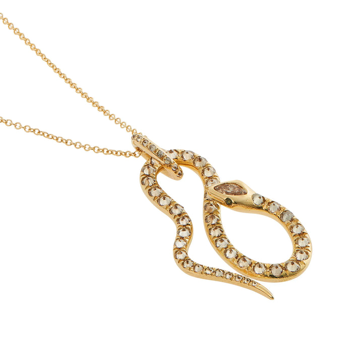 Diamond Jungle Snake Pendant