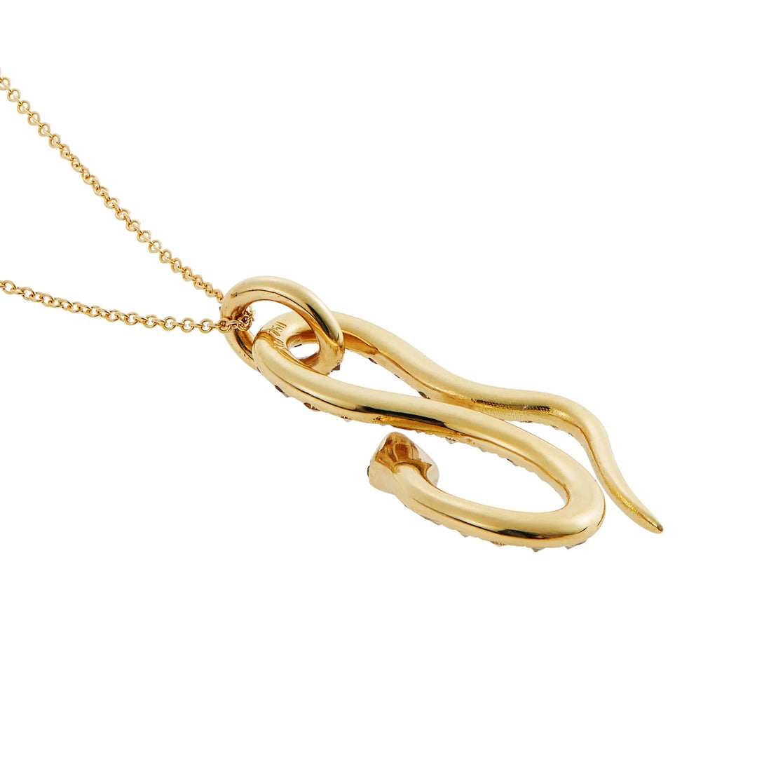 Diamond Jungle Snake Pendant