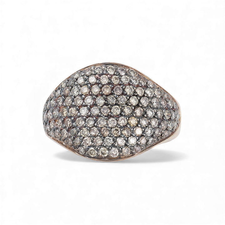 Havana Ring Rose Gold & Champagne Diamonds
