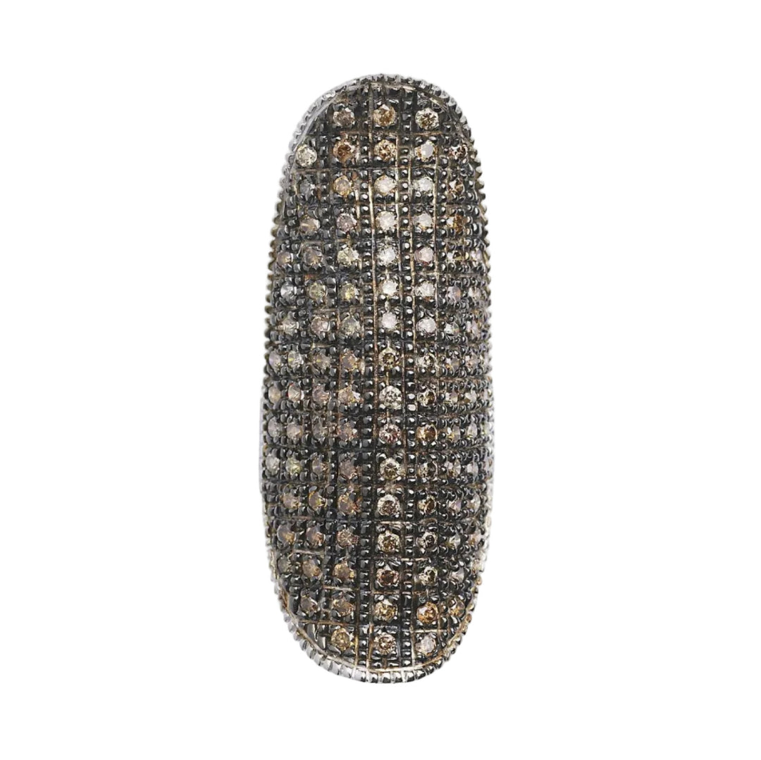 Champagne Diamond Shield Ring