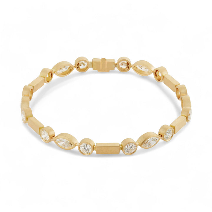 Diamond Navette Stream Bracelet Y-D