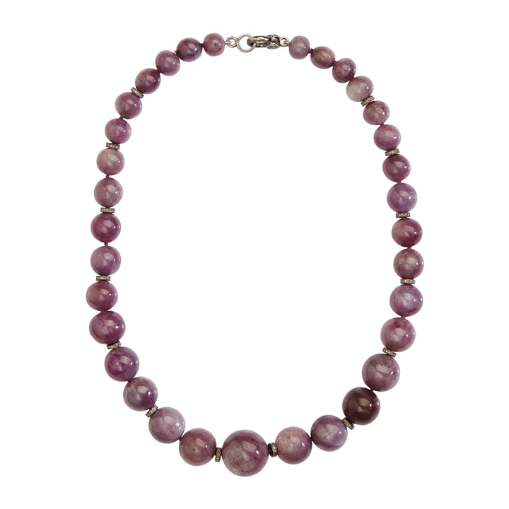 Ruby Beaded Necklace 216 (45cm)