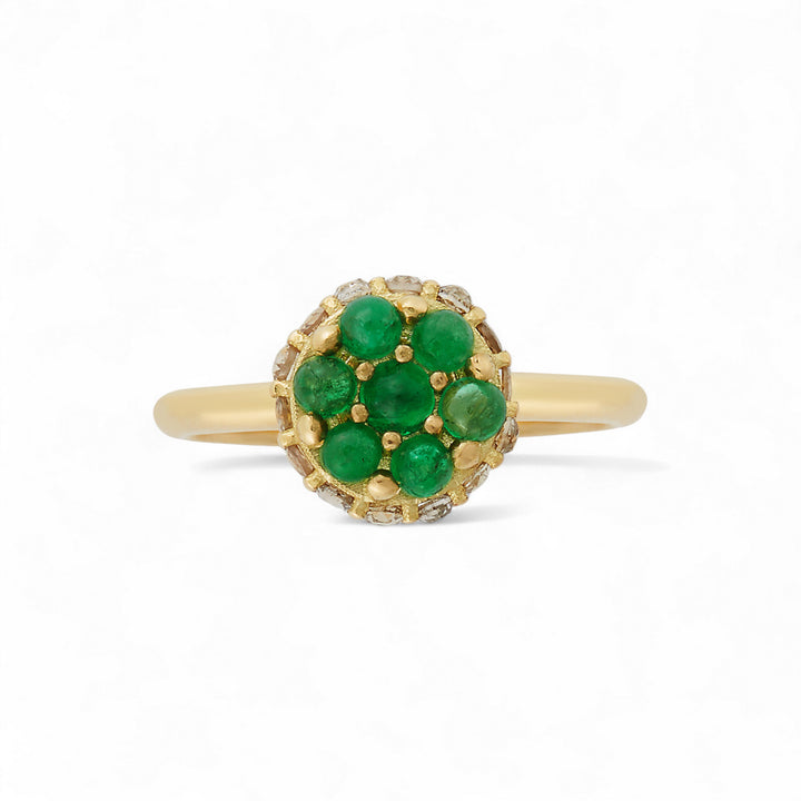 Emerald Mini Spin Ring