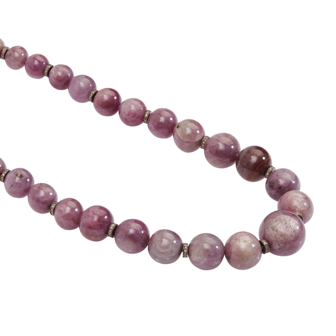 Ruby Beaded Necklace 216 (45cm)