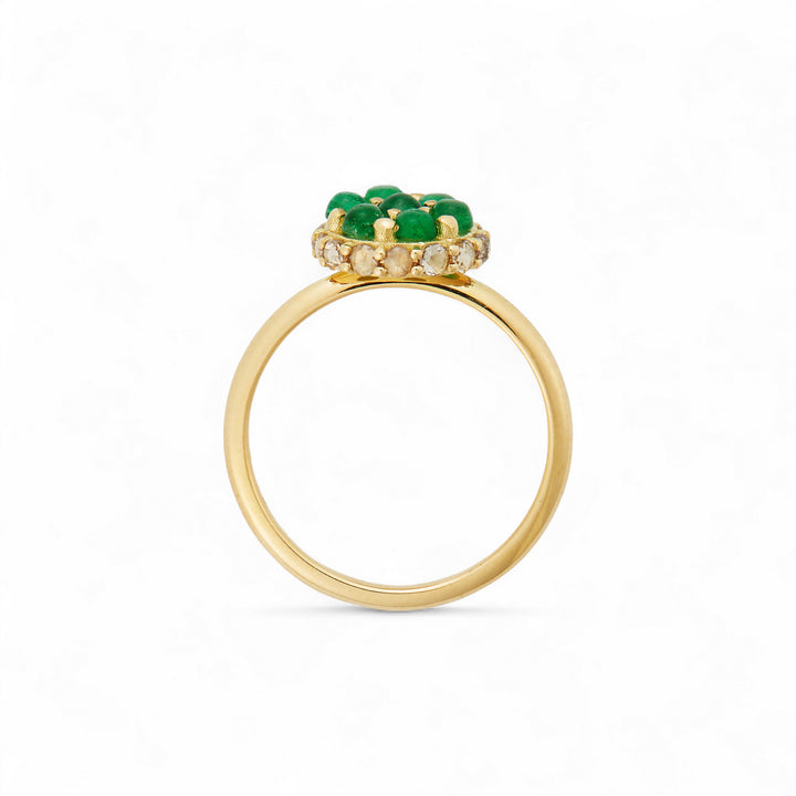 Emerald Mini Spin Ring