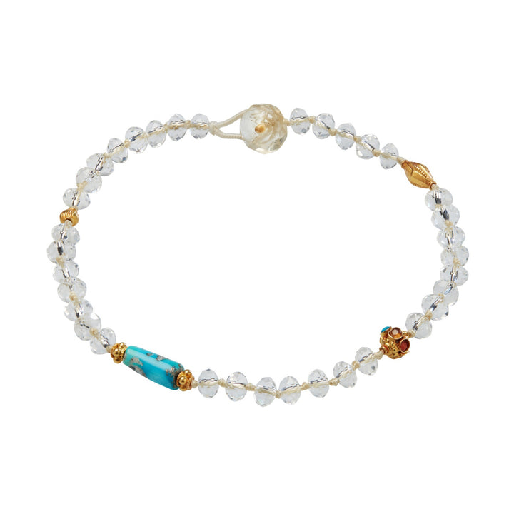 Wanderlust Crystal Anklet