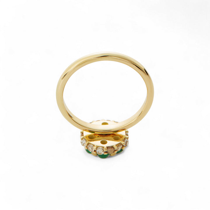 Emerald Mini Spin Ring