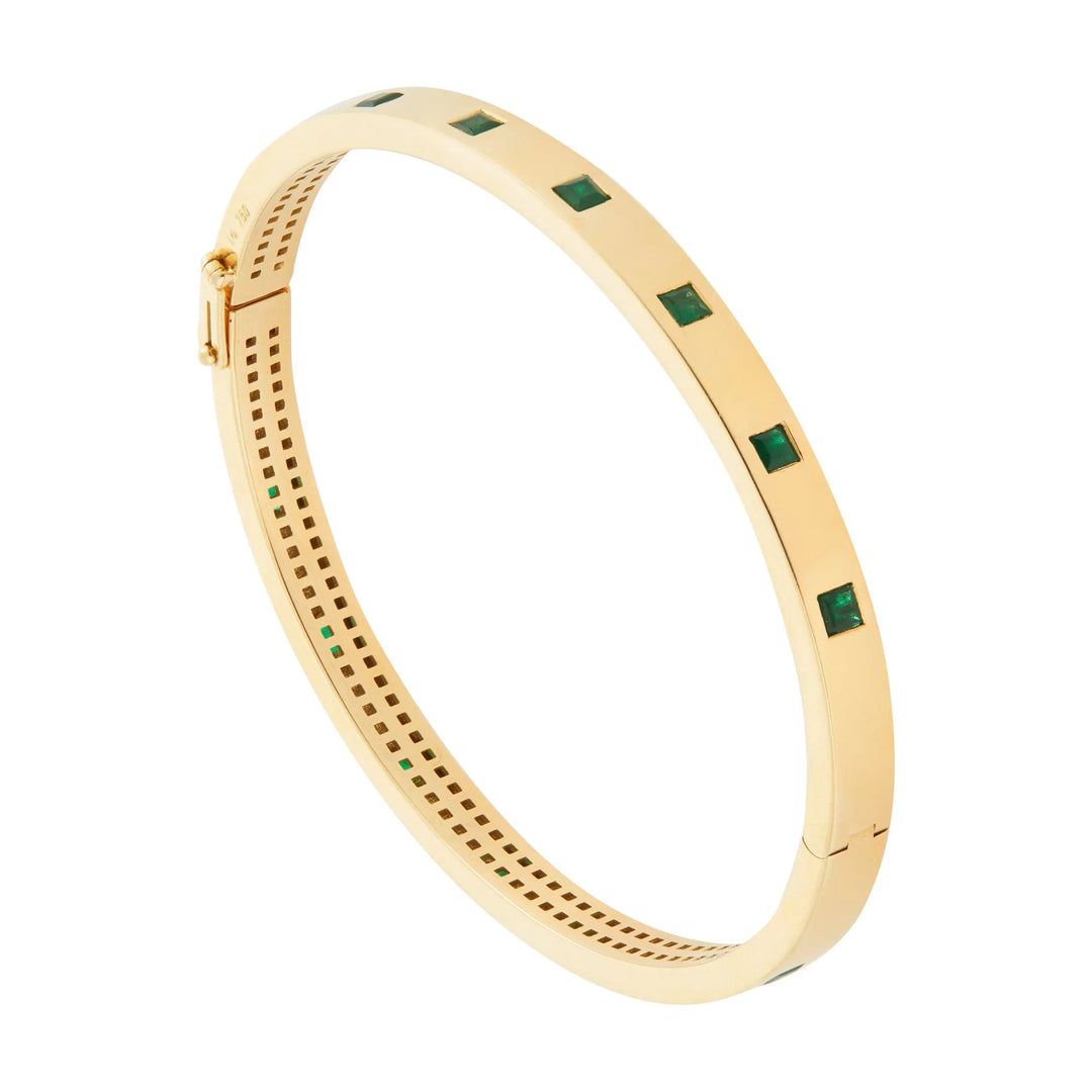 Emerald Princess Bangle, Bracelets, Ileana Makri