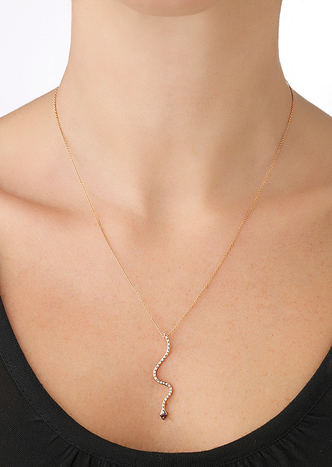 Lucky Snake Ember Pendant