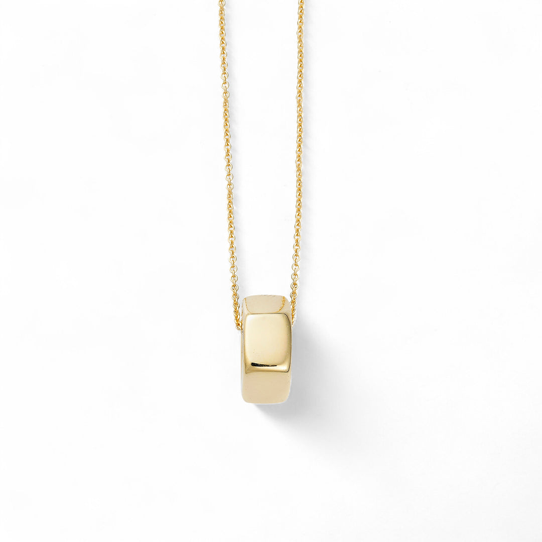 18k Gold Nut Pendant